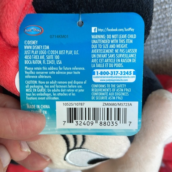 NWT DISNEY MICKEY MOUSE & MINNIE PLUSH DOLL SET 15 INCH STUFFED ANIMAL JUST PLAY - Picture 9 of 12